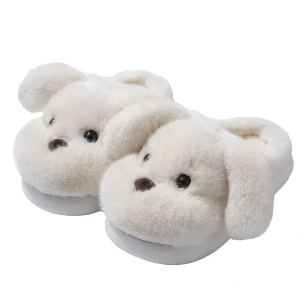 Warm Fleece Lined Cotton Slippers Women's Bedroom Anti-Slip Thick Bottom Head Cover Autumn Winter Home Comfortable Slippers