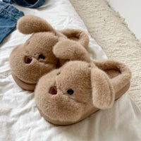 Warm Fleece Lined Cotton Slippers Women's Bedroom Anti-Slip Thick Bottom Head Cover Autumn Winter Home Comfortable Slippers