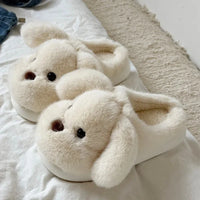 Warm Fleece Lined Cotton Slippers Women's Bedroom Anti-Slip Thick Bottom Head Cover Autumn Winter Home Comfortable Slippers